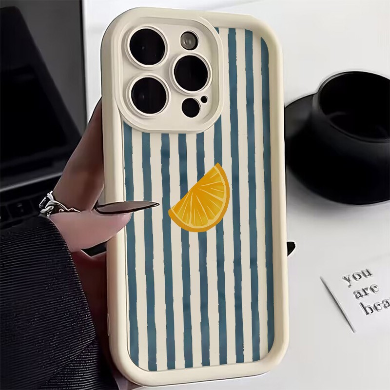 Phone Cases Xiaomi 14 - Striped Lemon Slice Pattern Phone Case