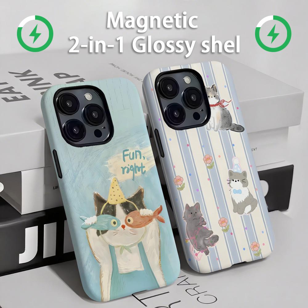 Phone Cases For Iphone 11 - Cute cats and dogs Phone Case
