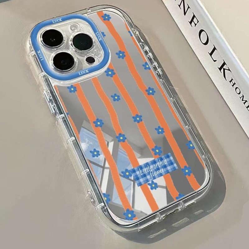 Blue Striped Flowers Pattern M - Phone Cases Blue 评论和价格