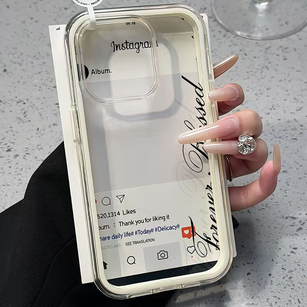 Forever Blessed Simple Clear P - Phone Cases Transparent 评论和价格