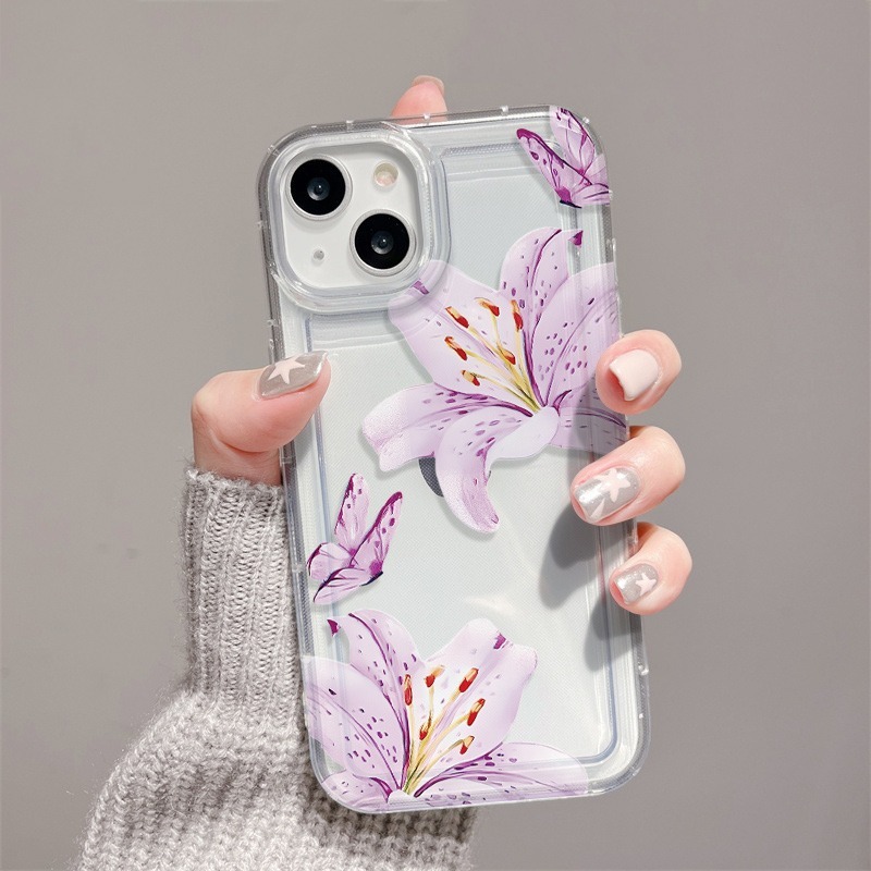 Flower Lily Phone Case For iPh - Phone Cases Best 评论和价格