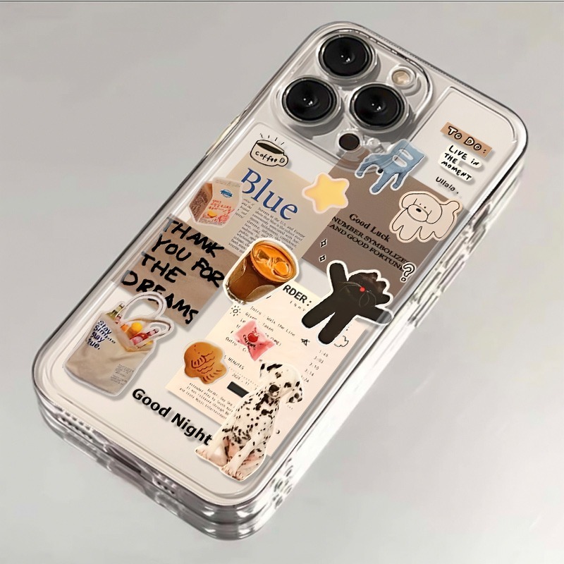 I Love Coffee Pattern Phone Ca - Phone Cases Transparent 评论和价格