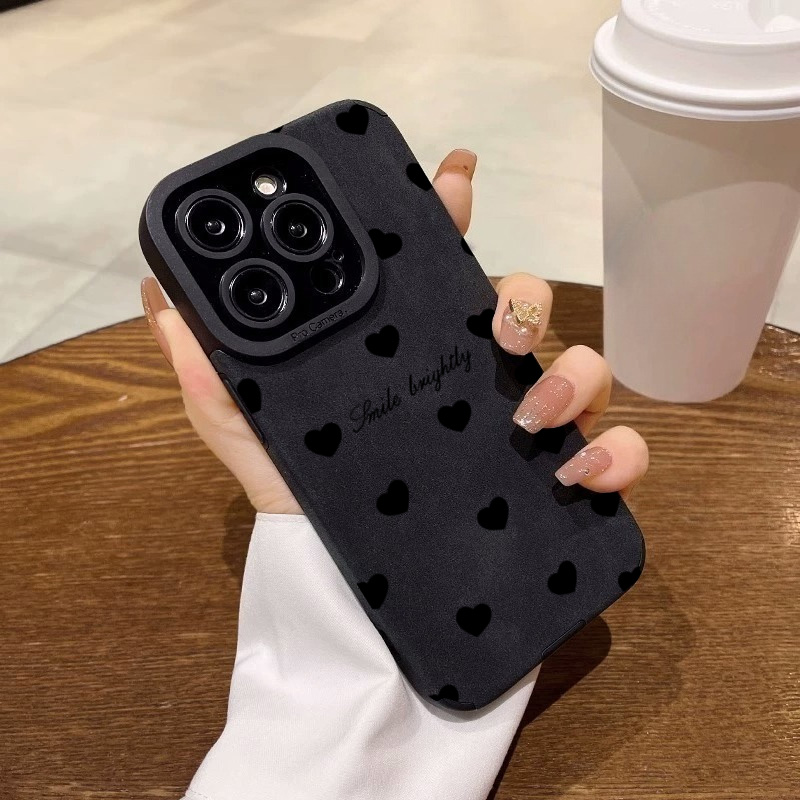 New Luxury Black Love Heart So - Phone Cases Best 评论和价格
