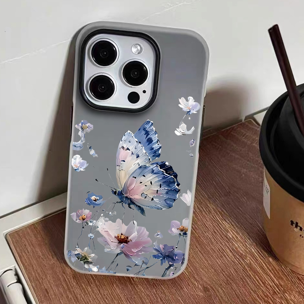 Watercolor Blue Purple Butterf - Phone Cases Blue 评论和价格