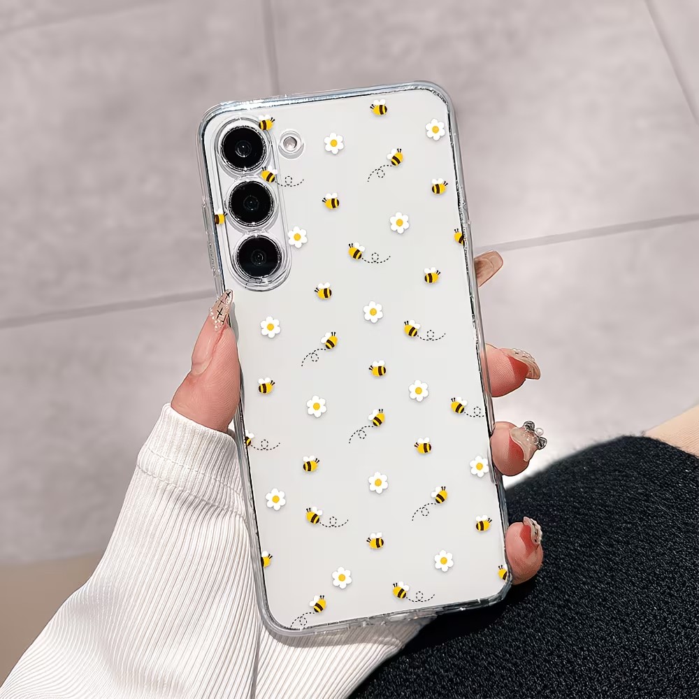Transparent TPU Cute Bee Daisy - Phone Cases Transparent 评论和价格