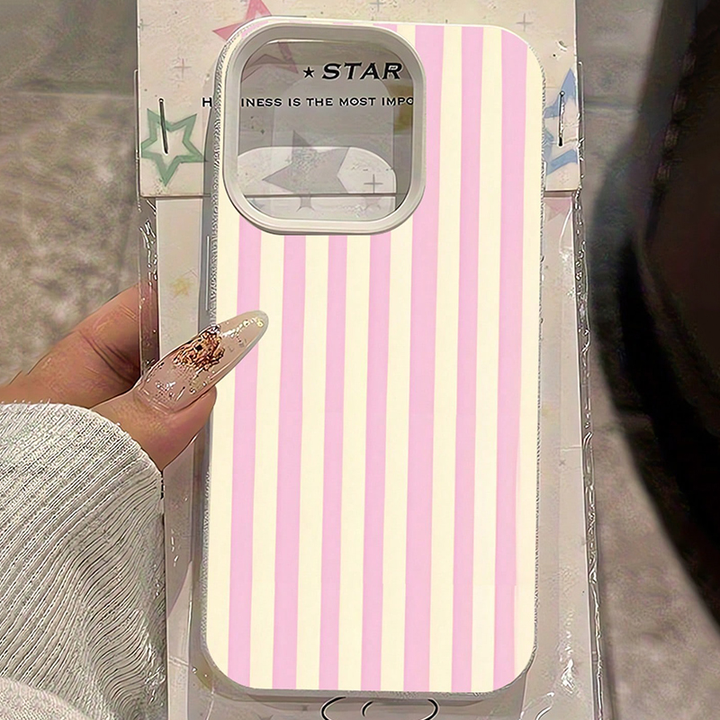 Simple Pink Vertical Striped L - Phone Cases Blue 评论和价格