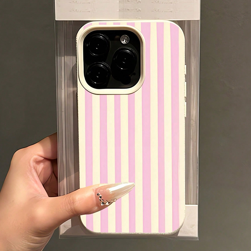 Simple Pink Vertical Striped L - Phone Cases Blue 评论和价格