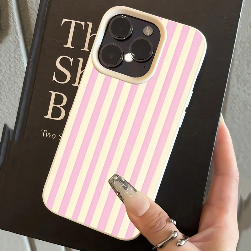 Simple Pink Vertical Striped L - Phone Cases Blue 评论和价格