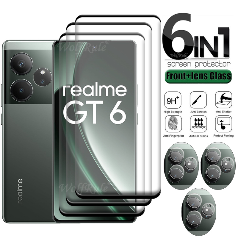 6-in-1 For Realme GT 6 Glass O - Realme Gt 6 评论和价格