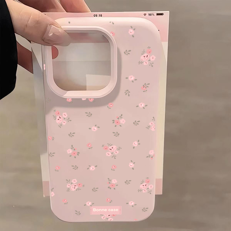 INS Korea Pink Flower Phone Ca - Phone Cases Blue 评论和价格