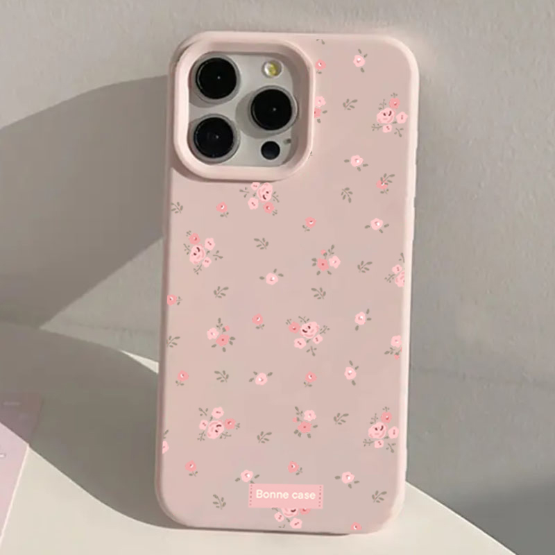 INS Korea Pink Flower Phone Ca - Phone Cases Blue 评论和价格