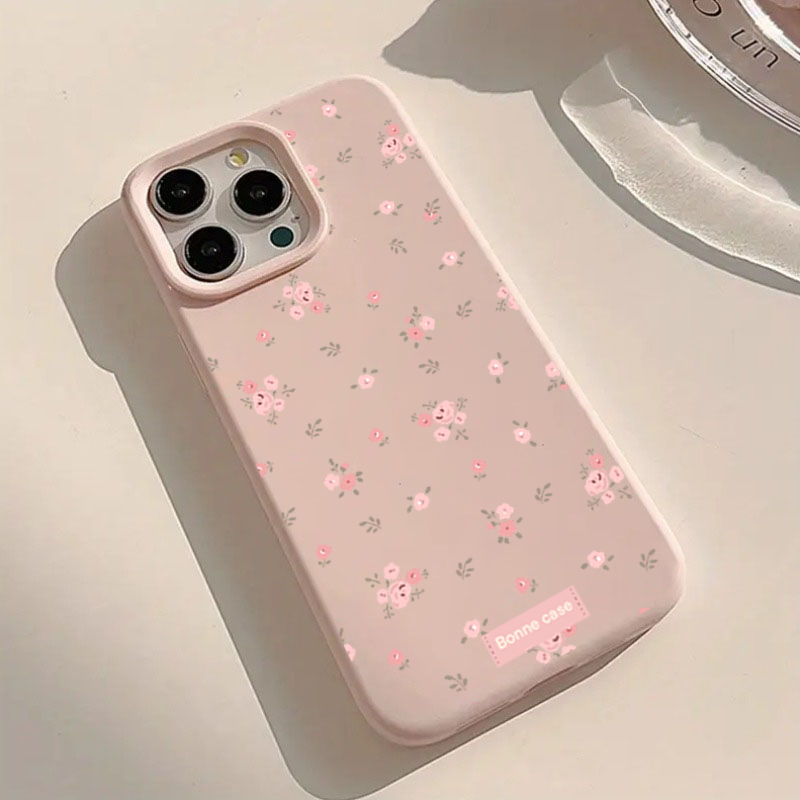 INS Korea Pink Flower Phone Ca - Phone Cases Blue 评论和价格