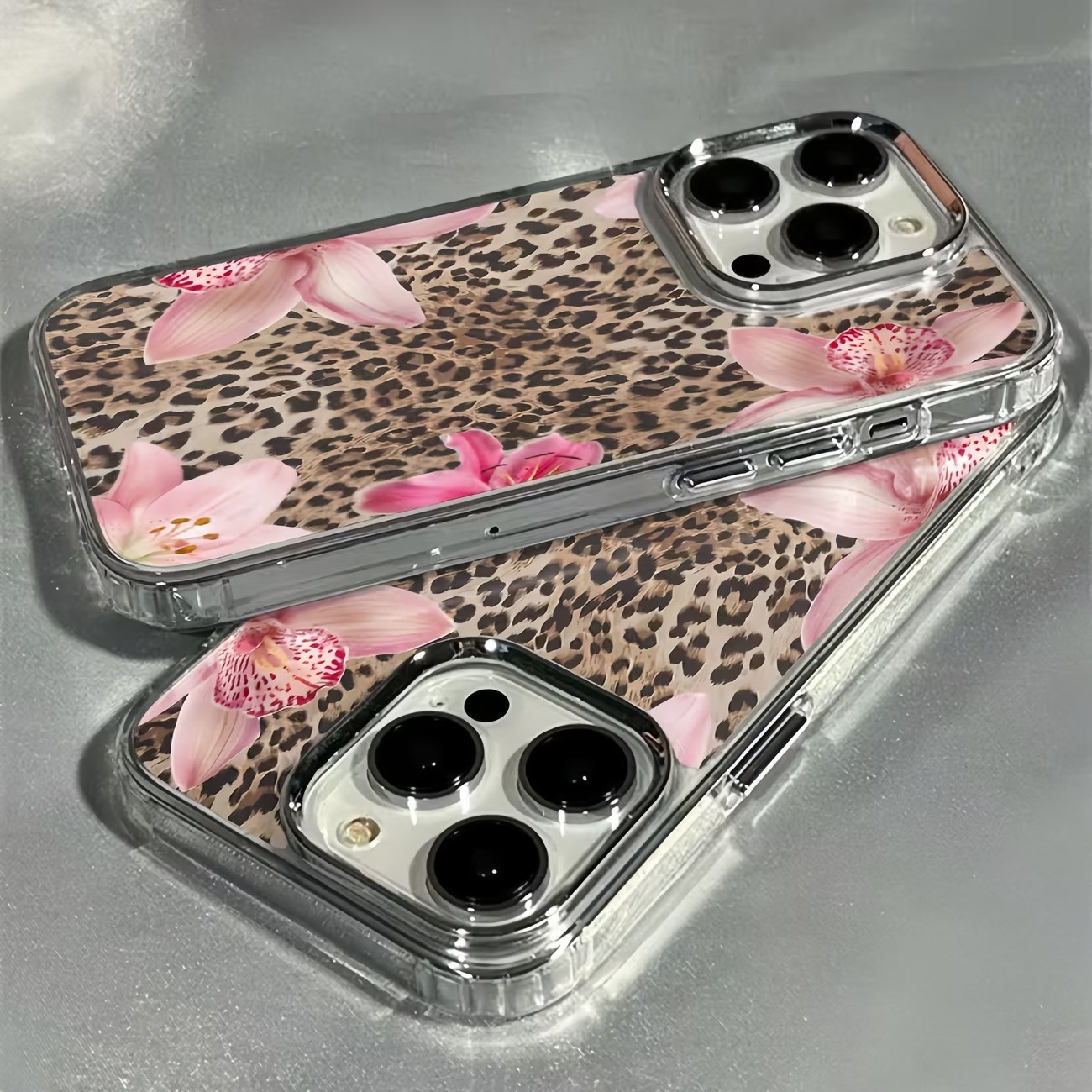 Leopard Print Lily Flower Tran - Phone Cases Best 评论和价格