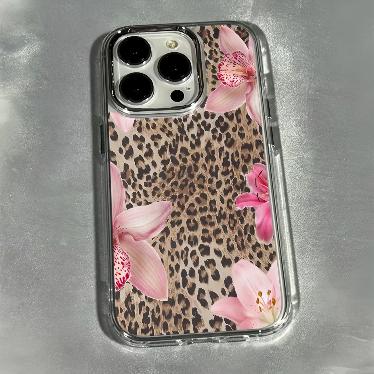 Leopard Print Lily Flower Tran - Phone Cases Best 评论和价格