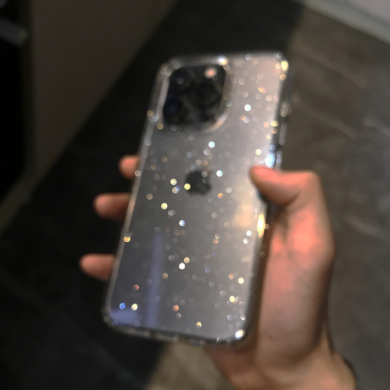 Transparent Simple Glitter Pho - Phone Cases Transparent 评论和价格