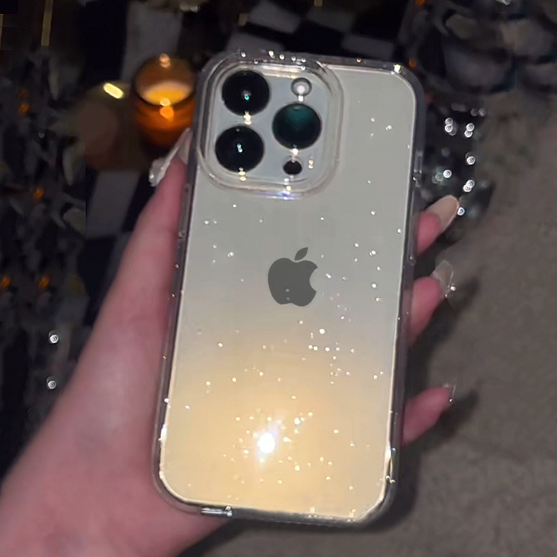 Transparent Simple Glitter Pho - Phone Cases Transparent 评论和价格