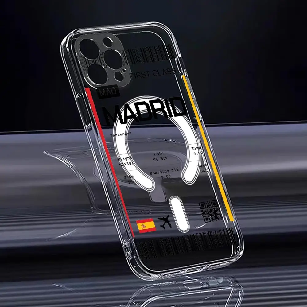 Travel Plane Ticket Spain Phon - Phone Cases Transparent 评论和价格