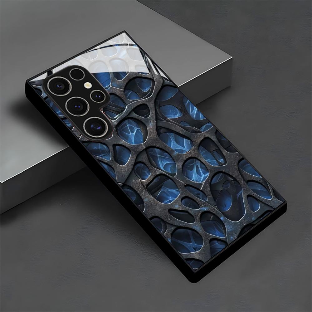 Cool blue honeycomb glass Phon - Phone Cases Blue 评论和价格