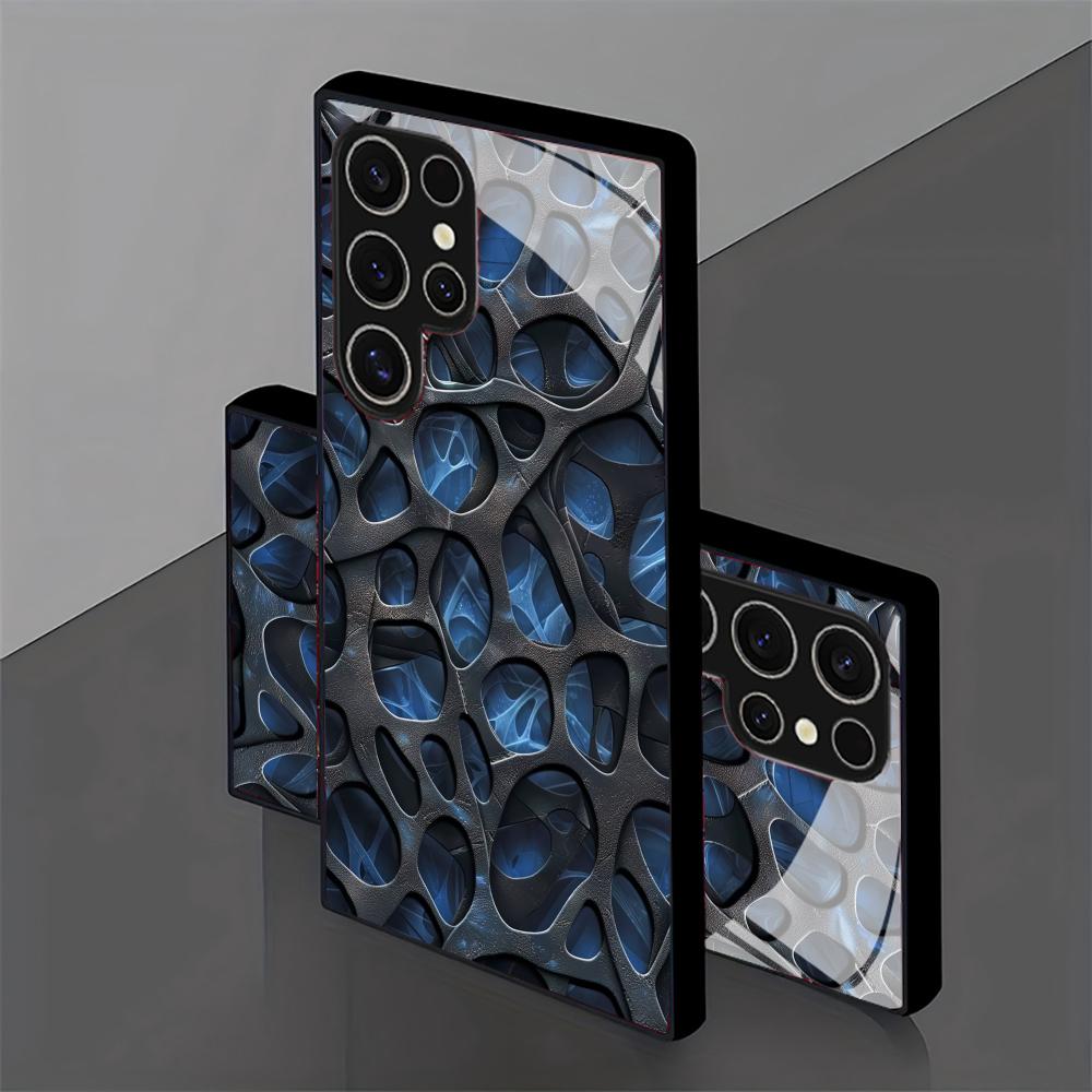 Cool blue honeycomb glass Phon - Phone Cases Blue 评论和价格