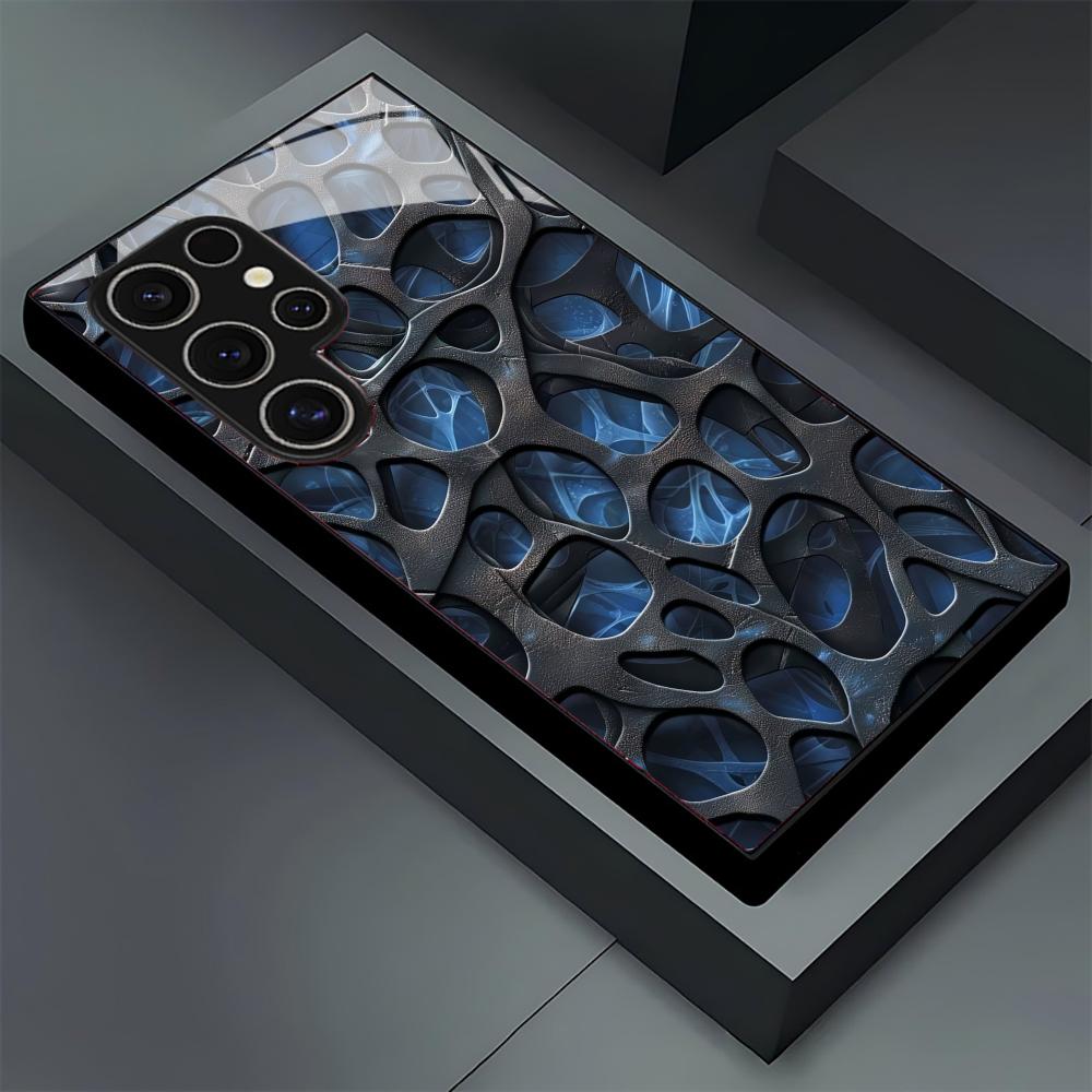 Cool blue honeycomb glass Phon - Phone Cases Blue 评论和价格