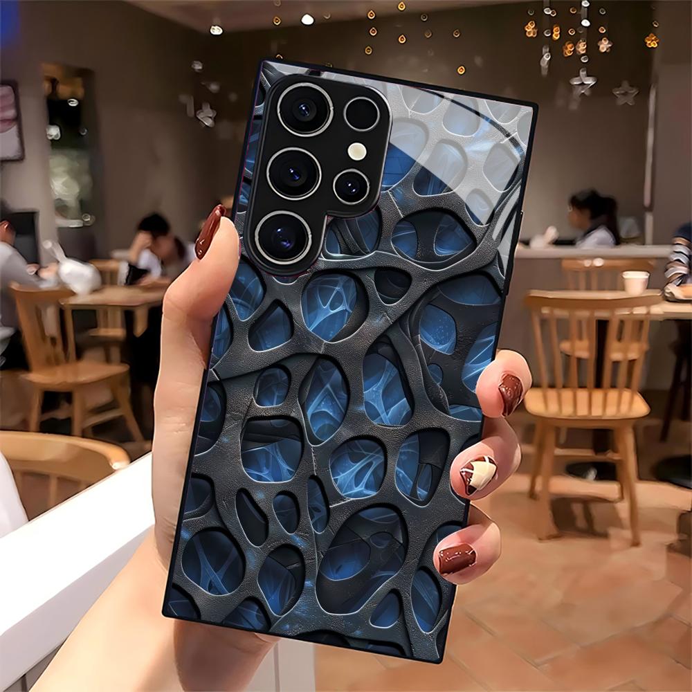 Cool blue honeycomb glass Phon - Phone Cases Blue 评论和价格