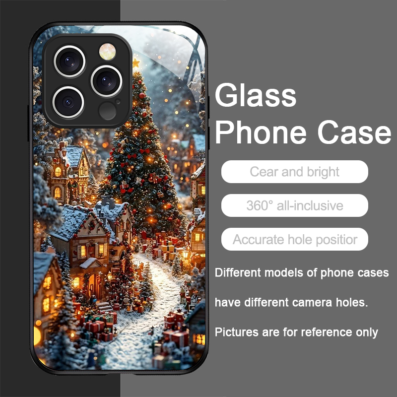 Christmas Tree Gift Snowy Town - Phone Cases For Iphone 11 评论和价格