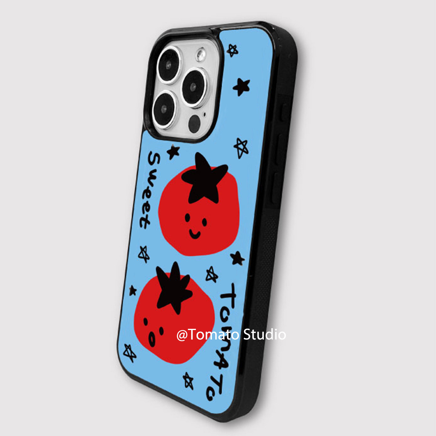 Korean Ins Lovely Graffiti Tom - Phone Cases Blue 评论和价格