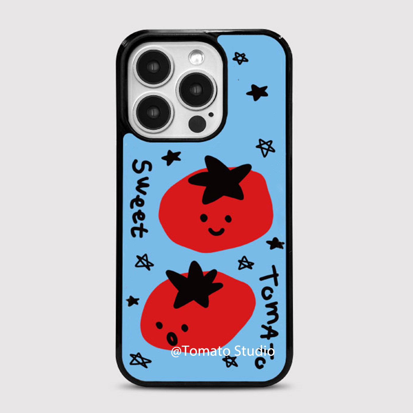 Korean Ins Lovely Graffiti Tom - Phone Cases Blue 评论和价格
