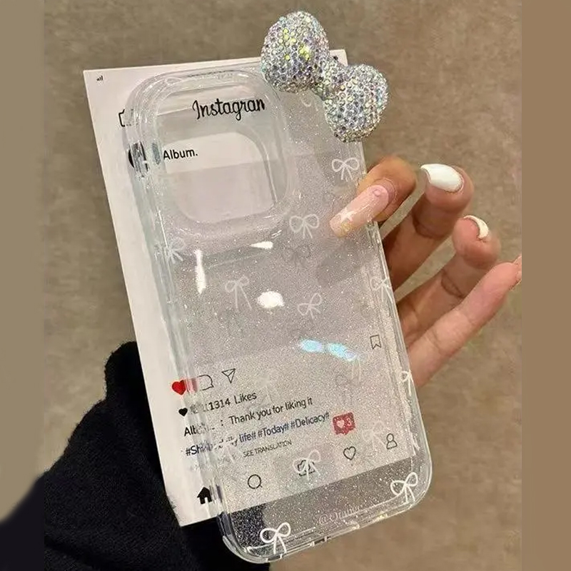 Luxury Sparkling Powder 3D Ful - Phone Cases Best 评论和价格