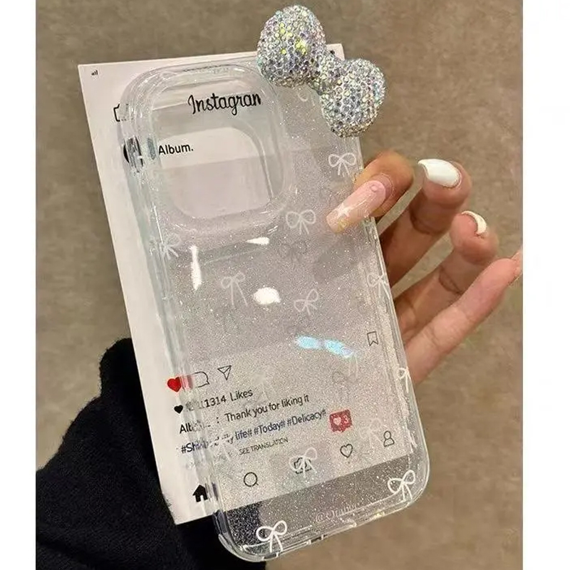 Luxury Sparkling Powder 3D Ful - Phone Cases Best 评论和价格