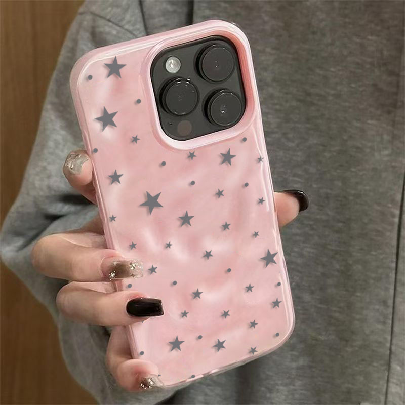 Minimalist Gray-Blue Star Wave - Phone Cases Blue 评论和价格