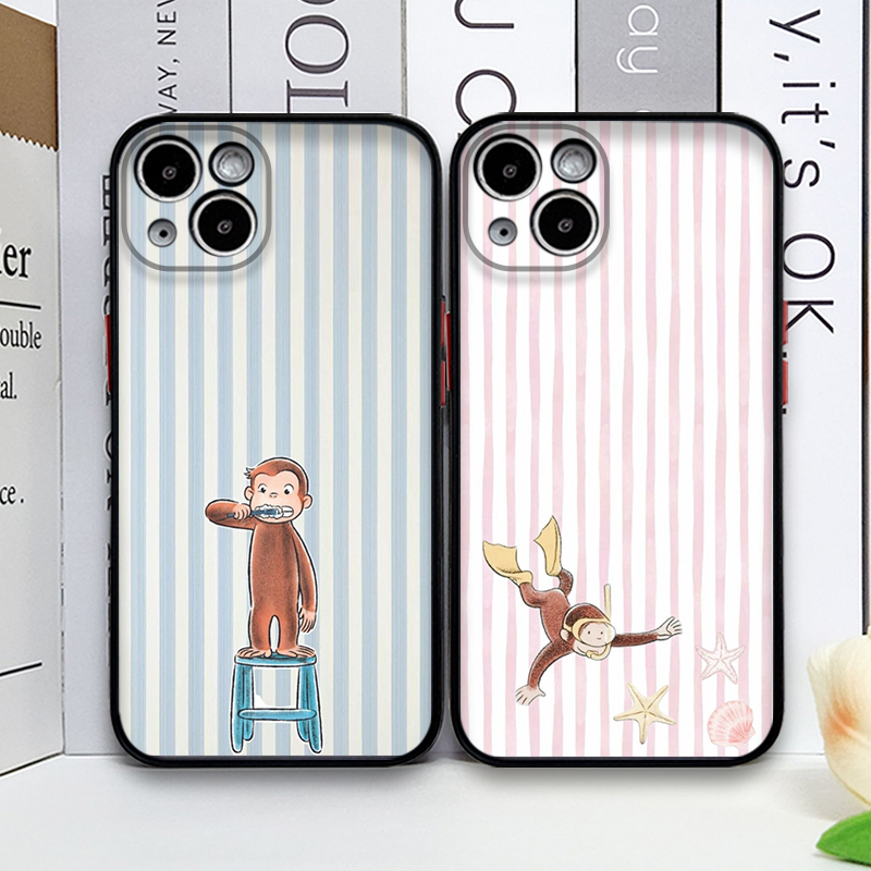 Cartoon Striped Monkey Holding - Phone Cases For Iphone 11 评论和价格